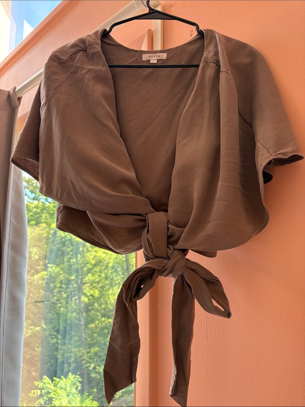 VETTA Light Taupe Cape Jumpsuit Top